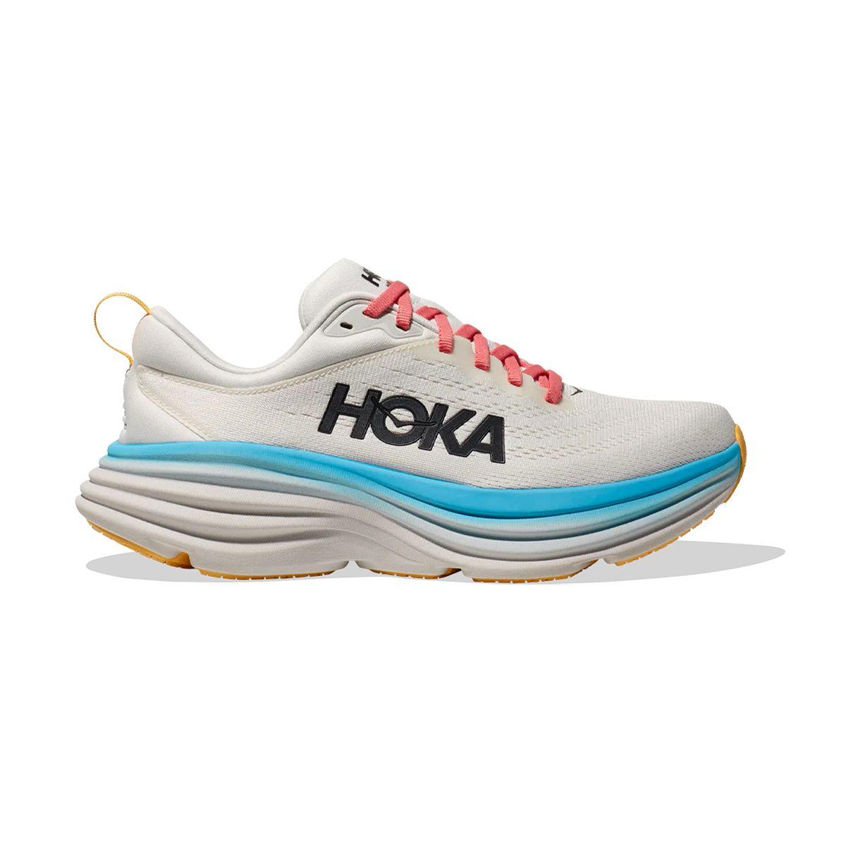 Zapatilla Hoka Bondi 8 Mujer Blanc De Blanc/Swim Day-0
