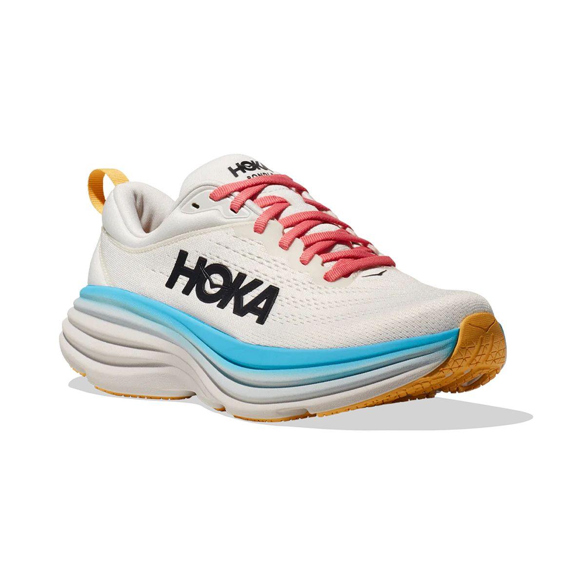 Zapatilla Hoka Bondi 8 Mujer Blanc De Blanc/Swim Day-5