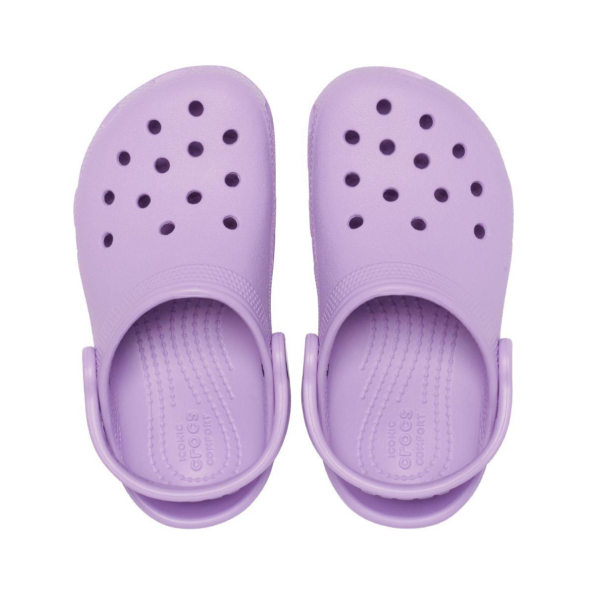 Zueco Crocs Classic Niña Orchid-5