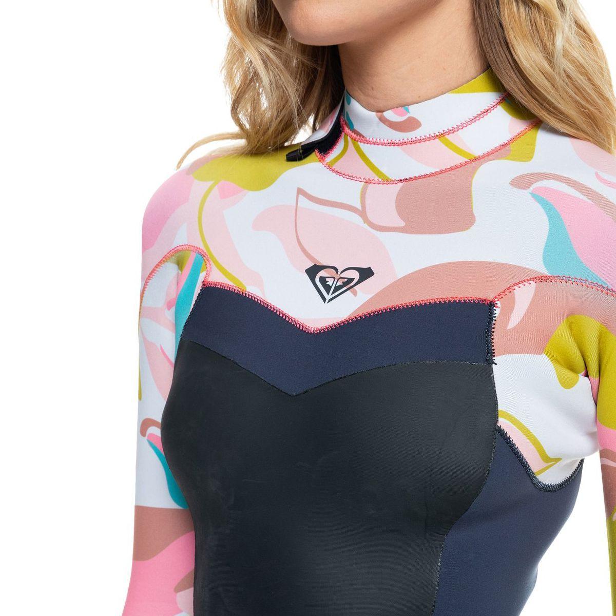 Traje de Neopreno Roxy Syncro 4/3mm Mujer Jet Gry/Croal/Gold-3