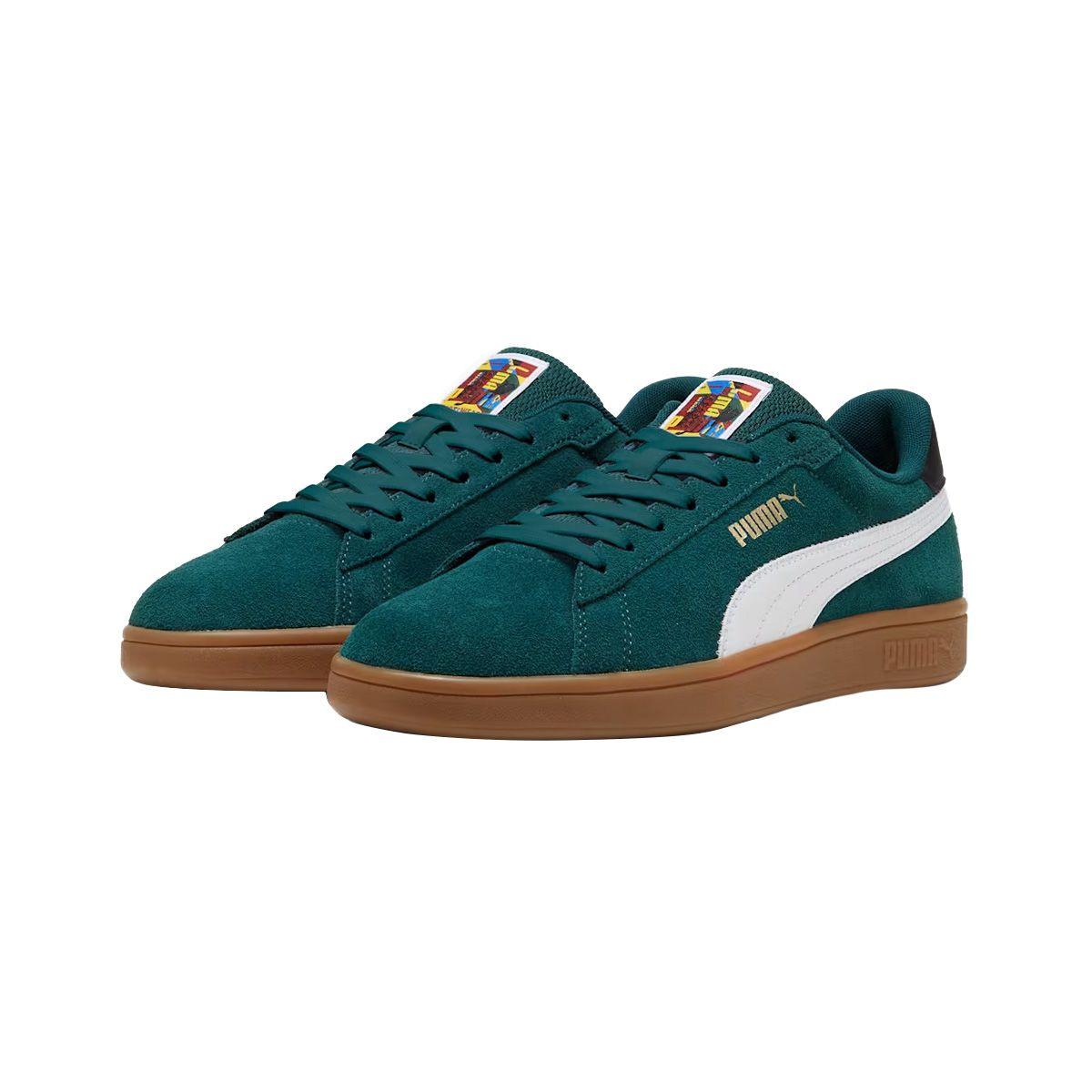 Zapatillas Urbanas Puma Smash 3.0 Hombre Verdes/Café-2