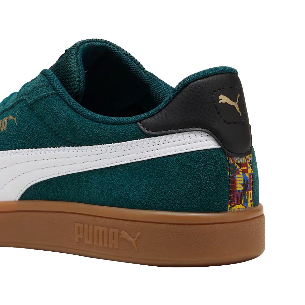 Zapatillas Urbanas Puma Smash 3.0 Hombre Verdes/Café-3