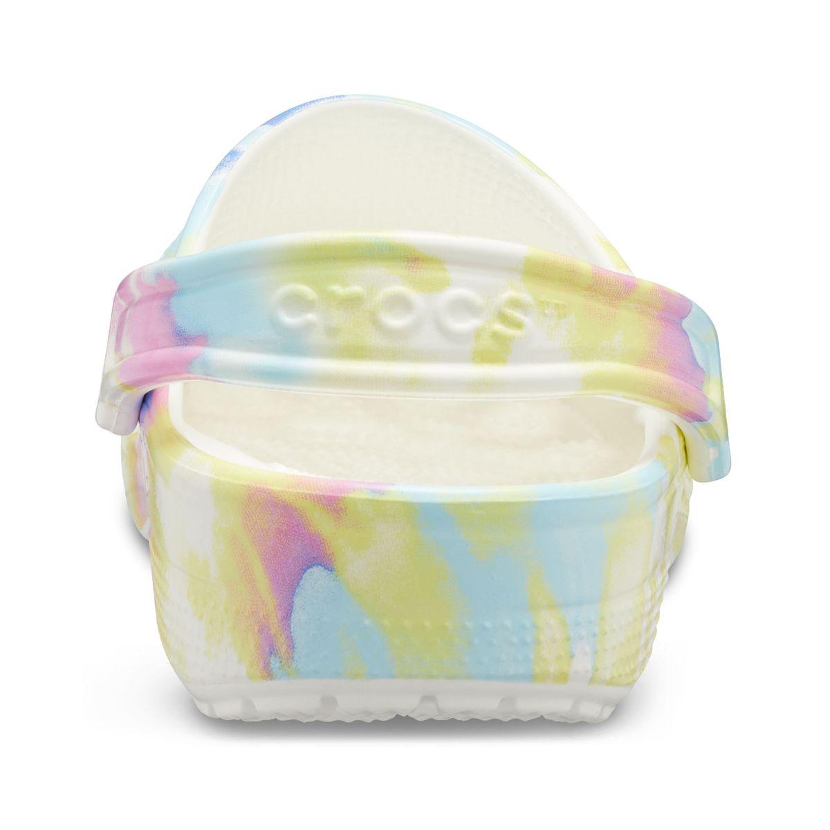 Zueco Crocs Classic Tie Dye Graphic Niño White/Multi-3