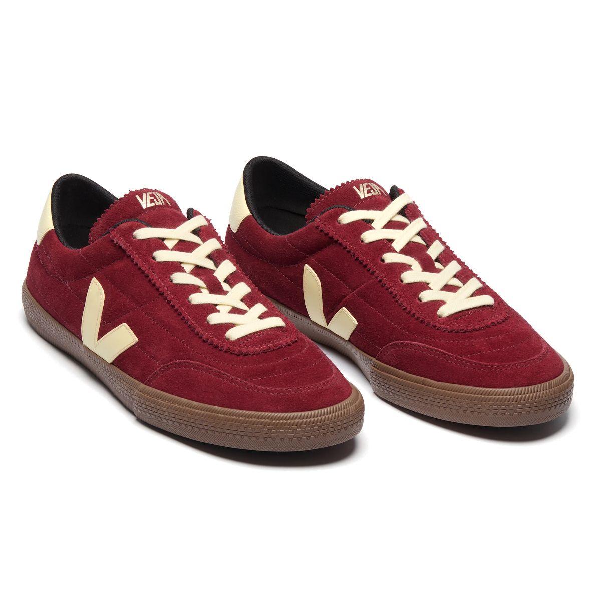 Zapatillas Mujer Veja Panenka Suede Burdeo/Beige-2