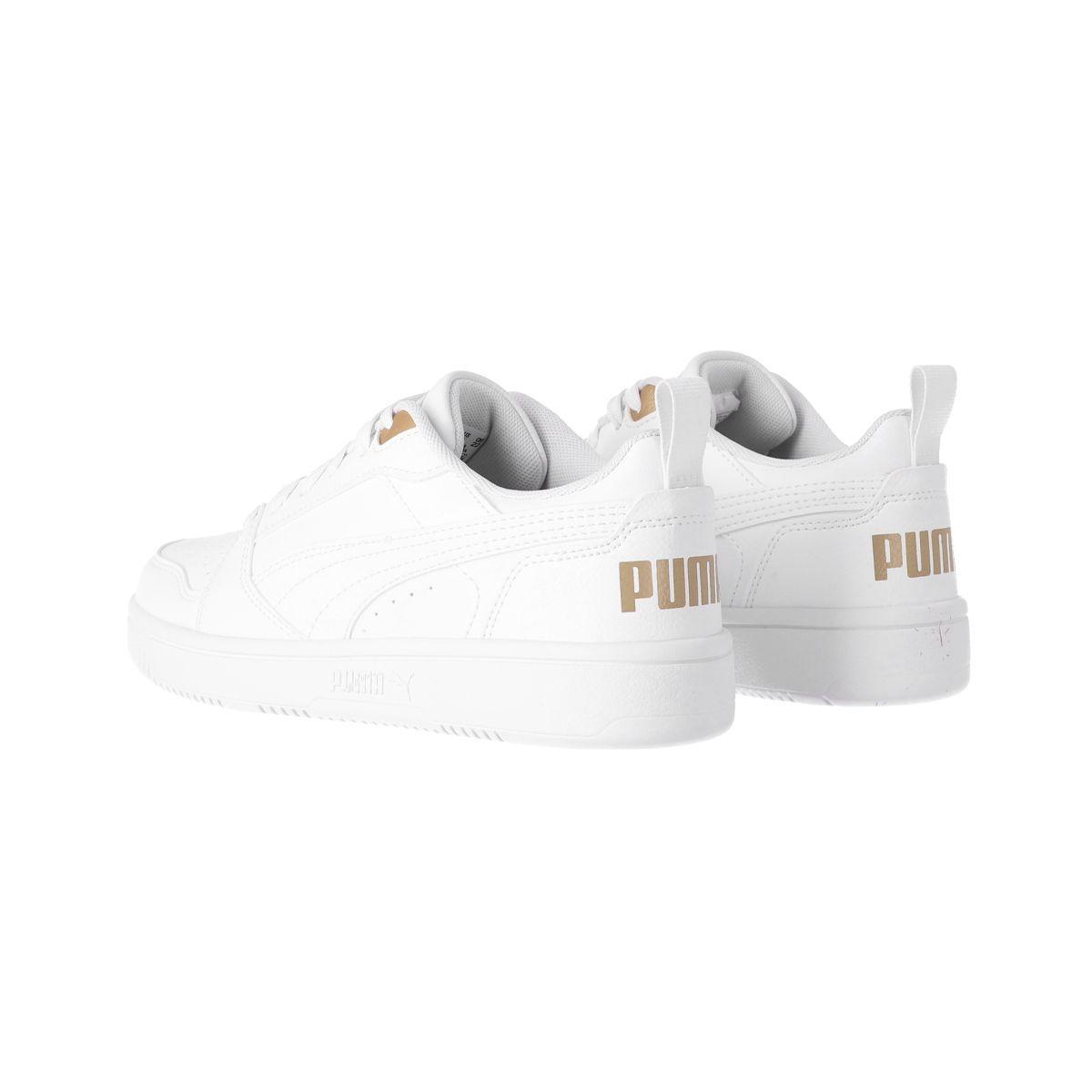 Zapatilla Puma Rebound V6 Low Bling Mujer Blancas-3
