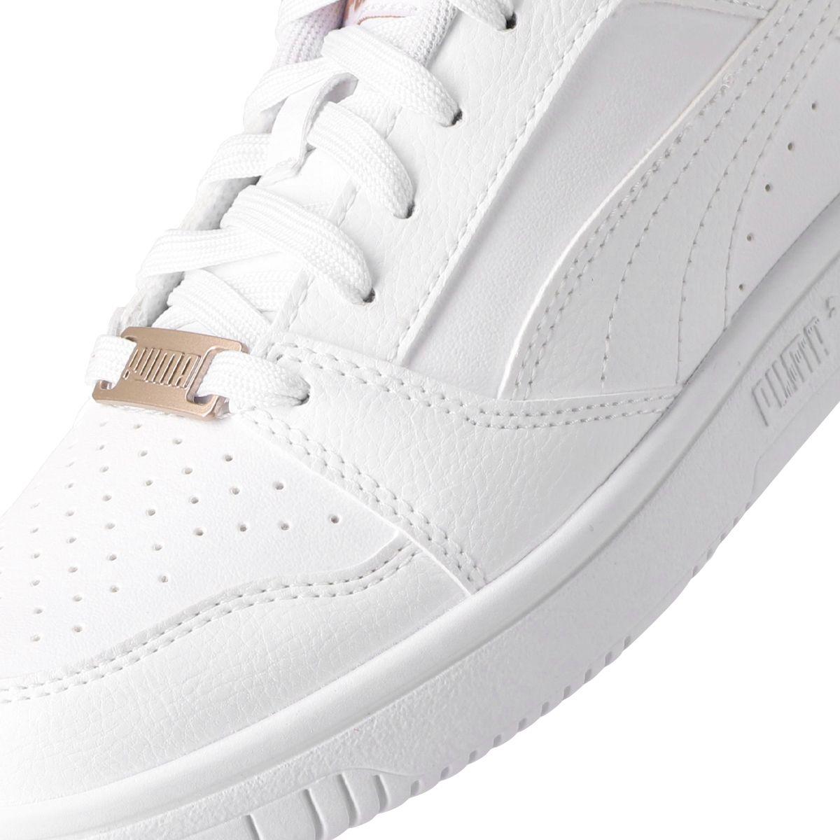 Zapatilla Puma Rebound V6 Low Bling Mujer Blancas-5