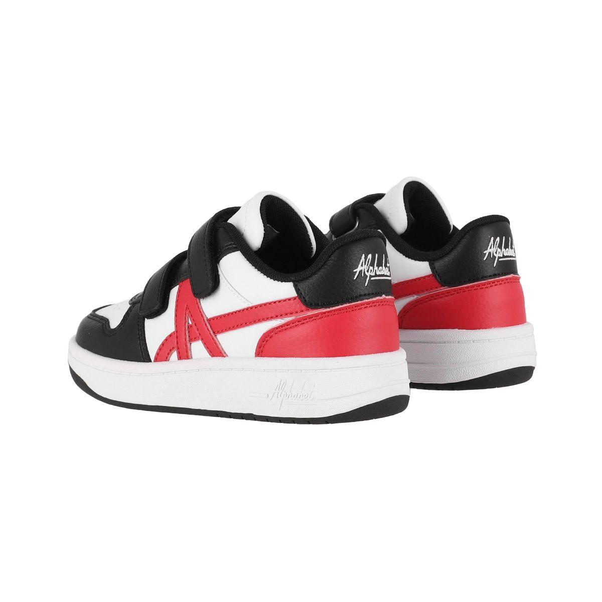 Zapatillas Niños Lockwood Alphabet Blancas/Negras/Rojas-3