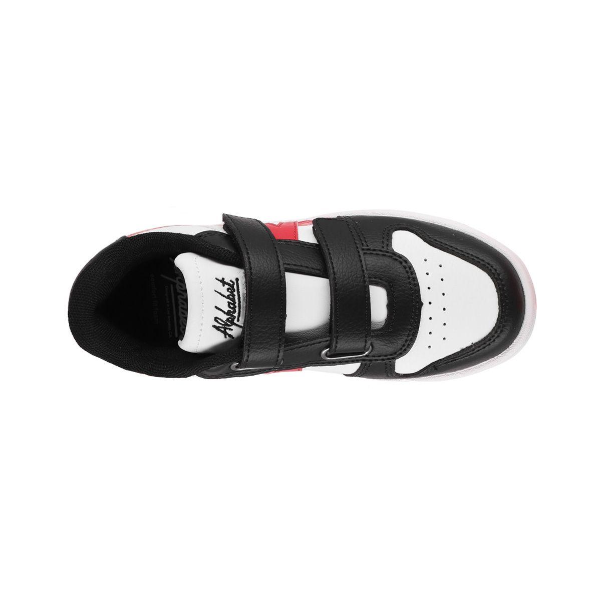 Zapatillas Niños Lockwood Alphabet Blancas/Negras/Rojas-4