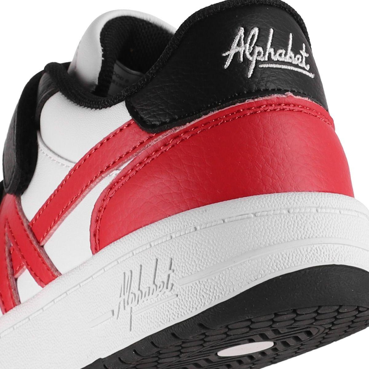 Zapatillas Niños Lockwood Alphabet Blancas/Negras/Rojas-5
