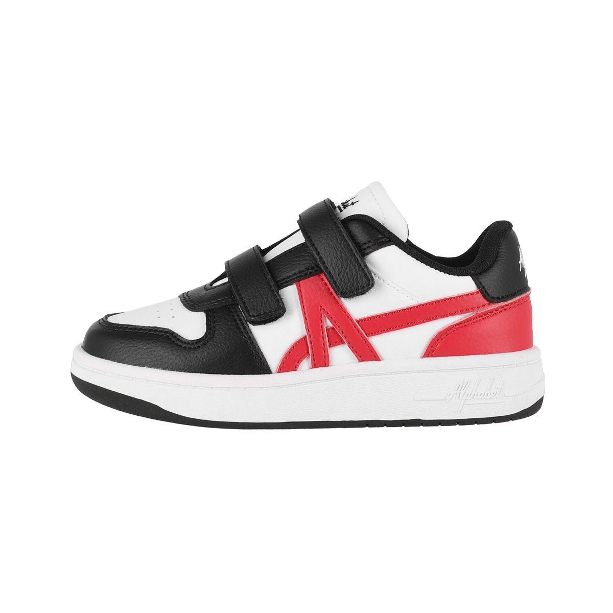 Zapatillas Niños Lockwood Alphabet Blancas/Negras/Rojas-1