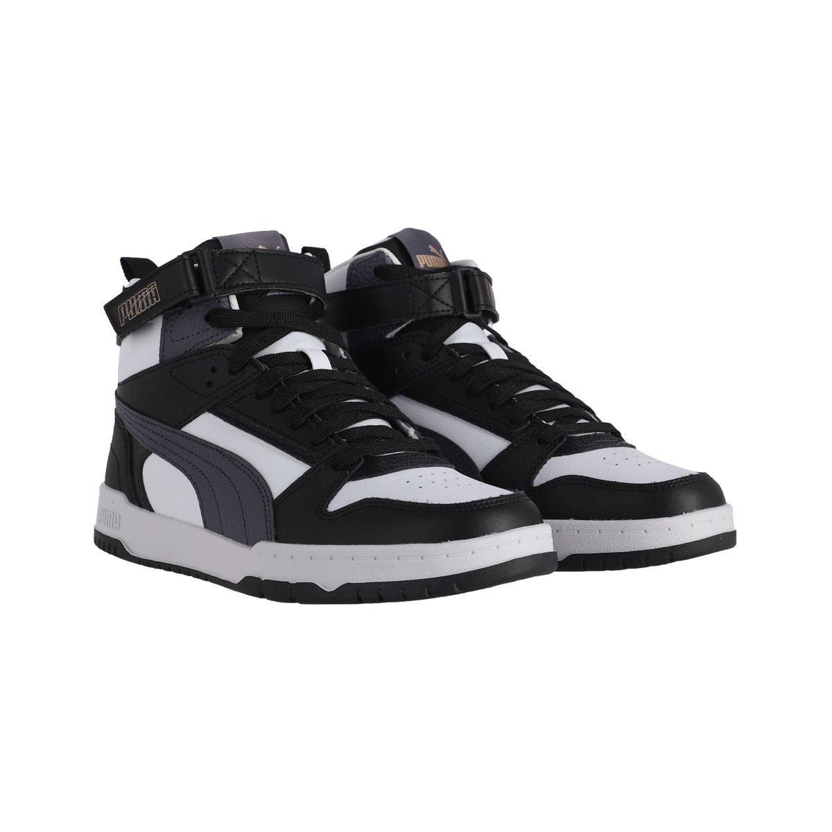 Zapatilla Puma Rebound Game Hombre Negras/Blancas/Grises-2