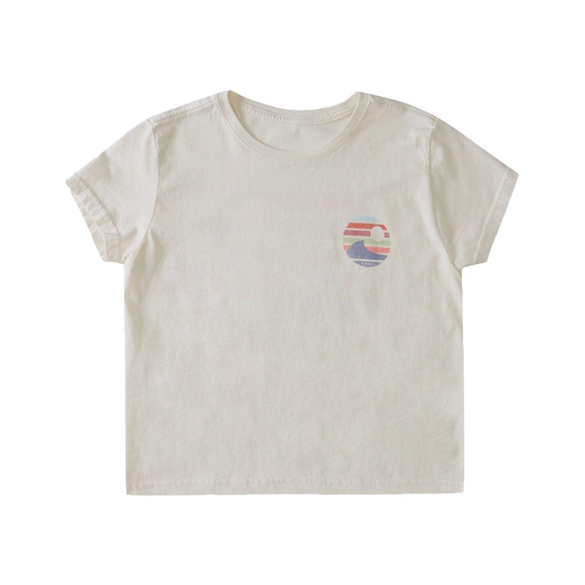 Polera Roxy Gradient Classic Boyfriend Niña Snow White-1