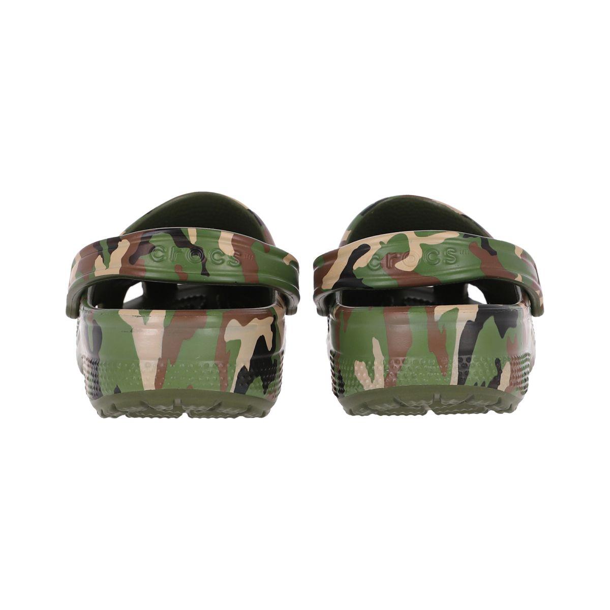 Zueco Crocs Classic Printed Unisex Camo Army Green/Multi-3