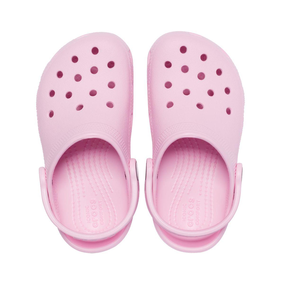 Zueco Crocs Classic Niños TD Ballerin Pink-5