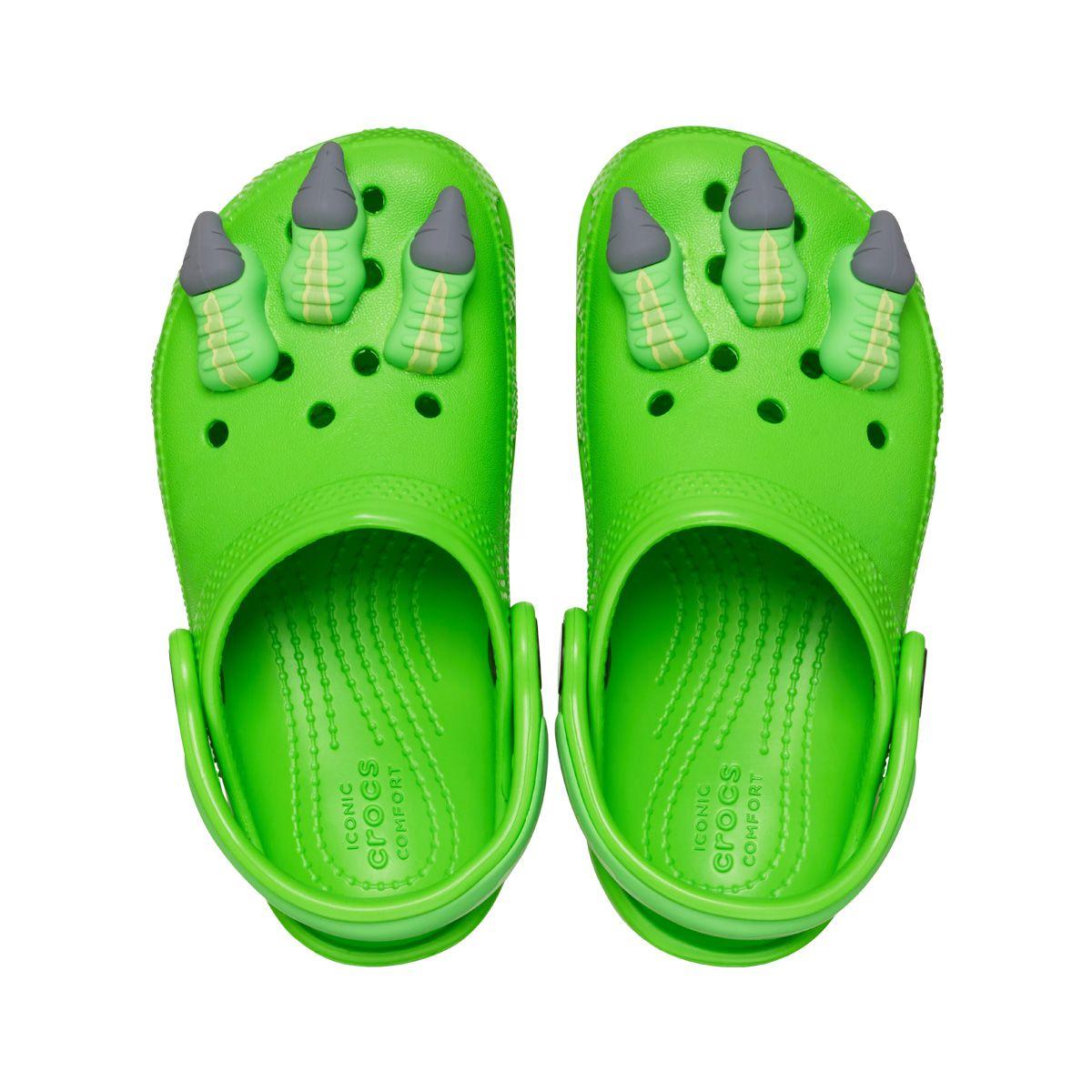 Zueco Crocs Classic Dinosaur Niños TD Green-5