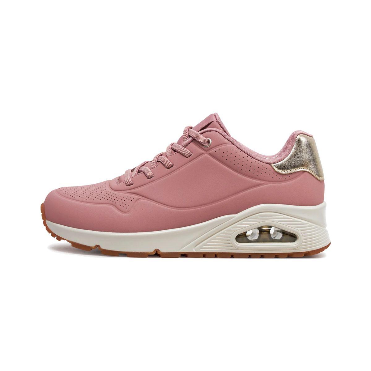 Zapatillas Mujer Uno-Shimmer Away Skechers  Rosadas/Blancas-0