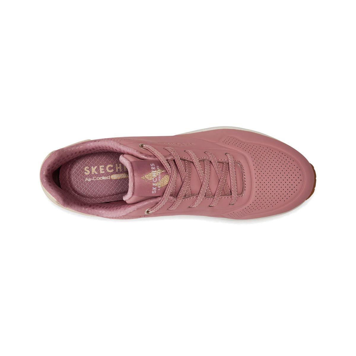 Zapatillas Mujer Uno-Shimmer Away Skechers  Rosadas/Blancas-4