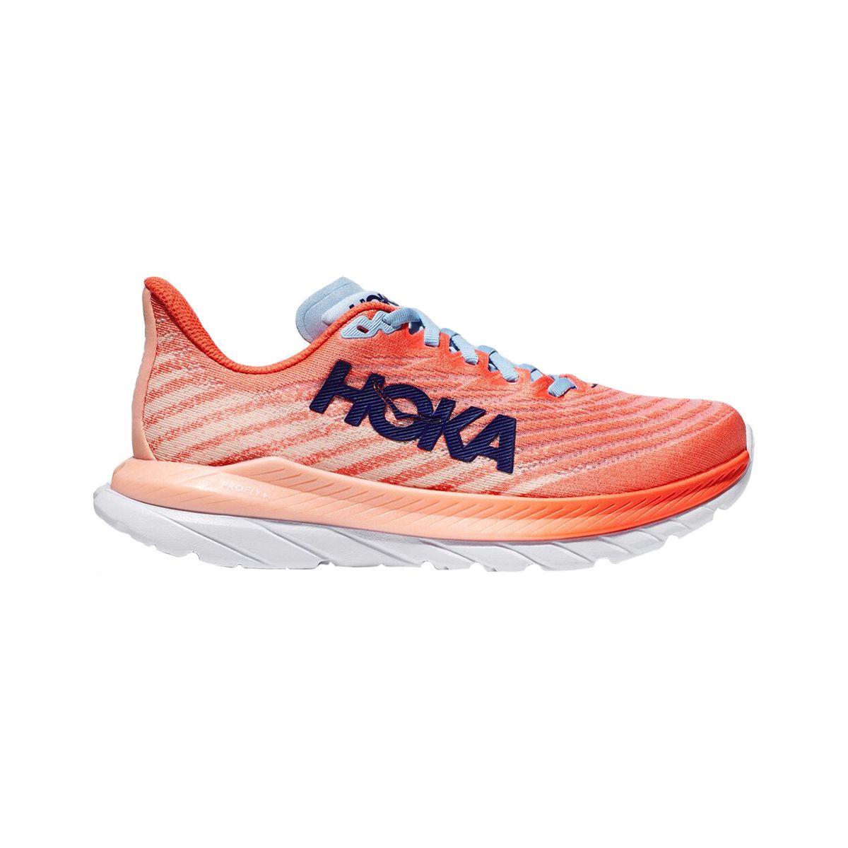 Zapatillas Mujer Running Hoka Mach 5 Camellia/Peach Parfait-0