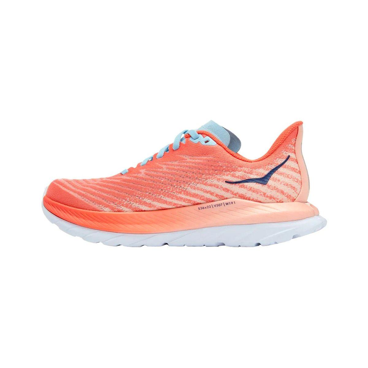 Zapatillas Mujer Running Hoka Mach 5 Camellia/Peach Parfait-1