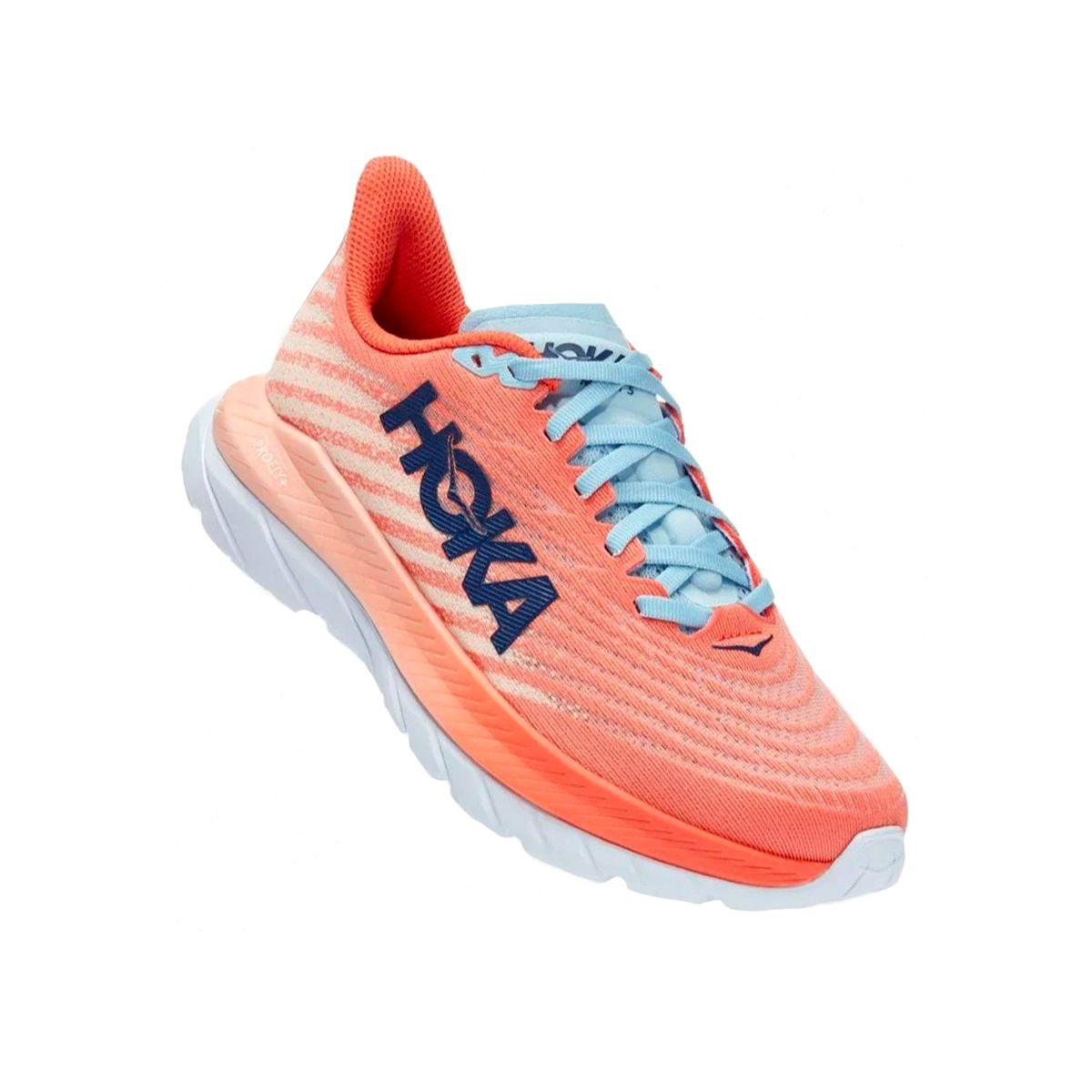 Zapatillas Mujer Running Hoka Mach 5 Camellia/Peach Parfait-2