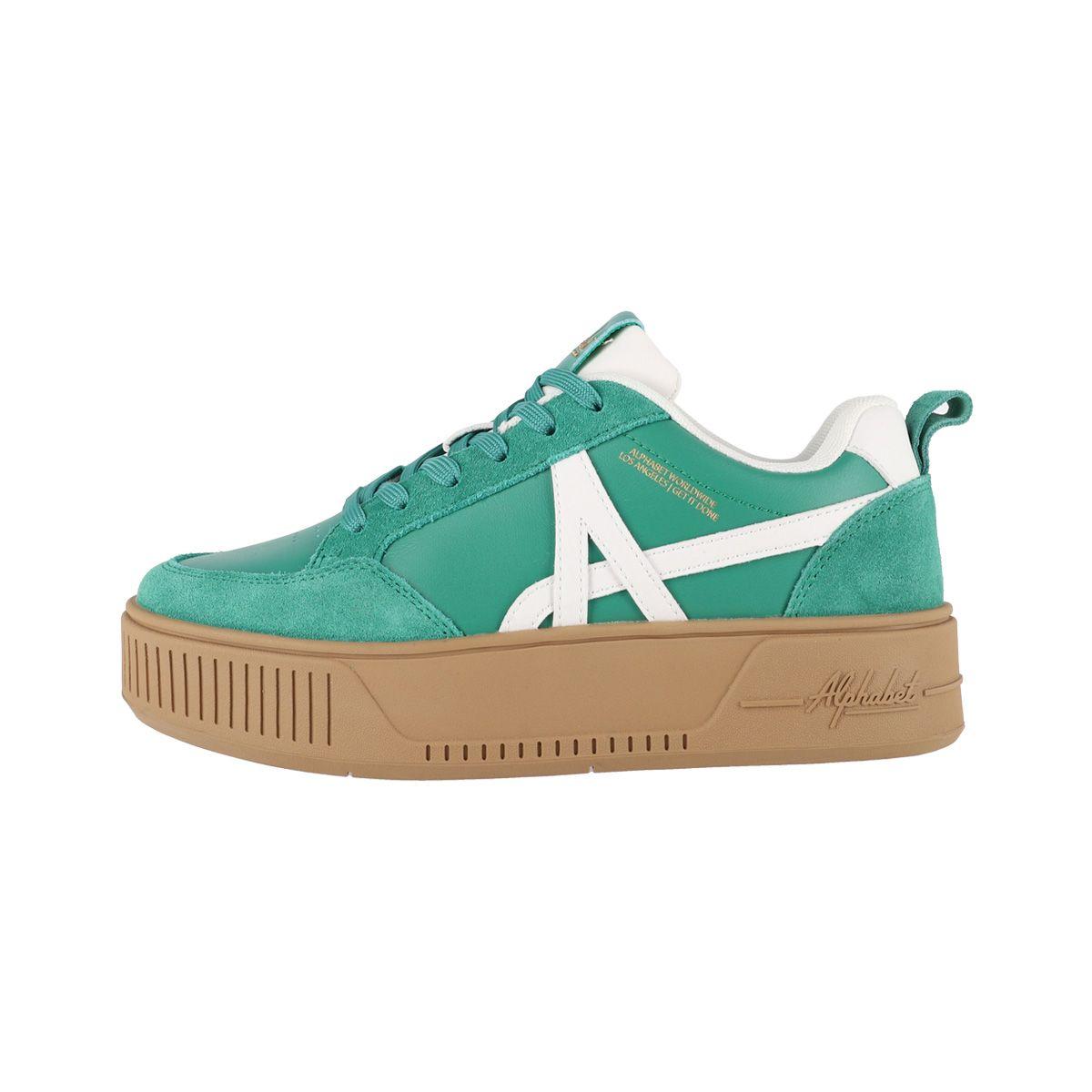 Zapatillas Mujer Cloud Walk Platform 334 Alphabet Verdes-0