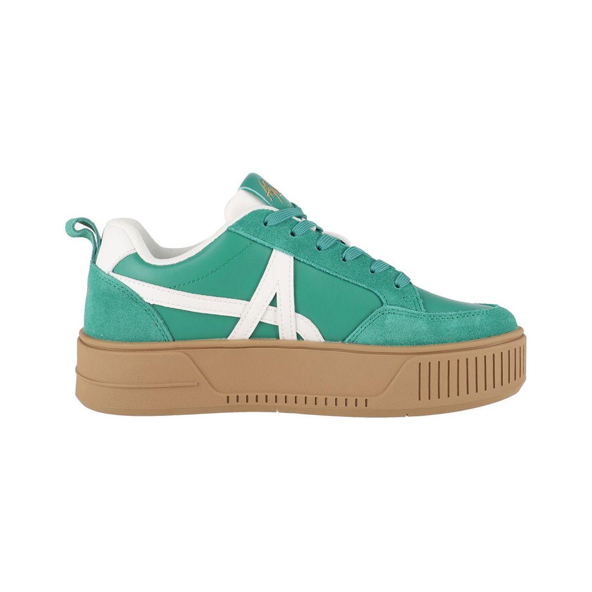 Zapatillas Mujer Cloud Walk Platform 334 Alphabet Verdes-1