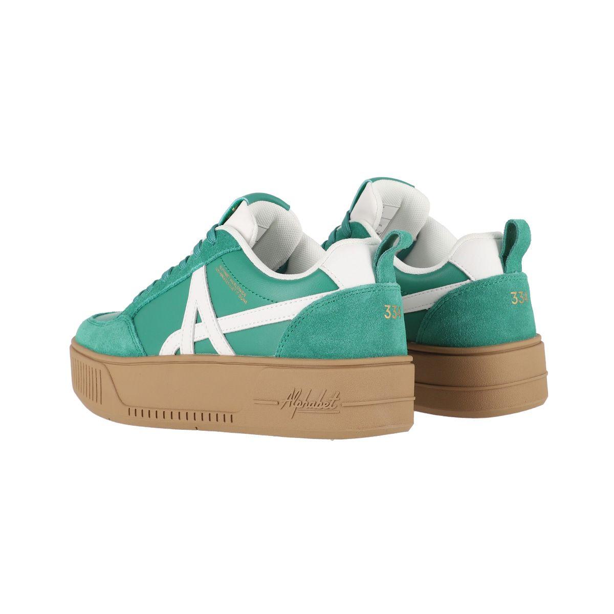 Zapatillas Mujer Cloud Walk Platform 334 Alphabet Verdes-3