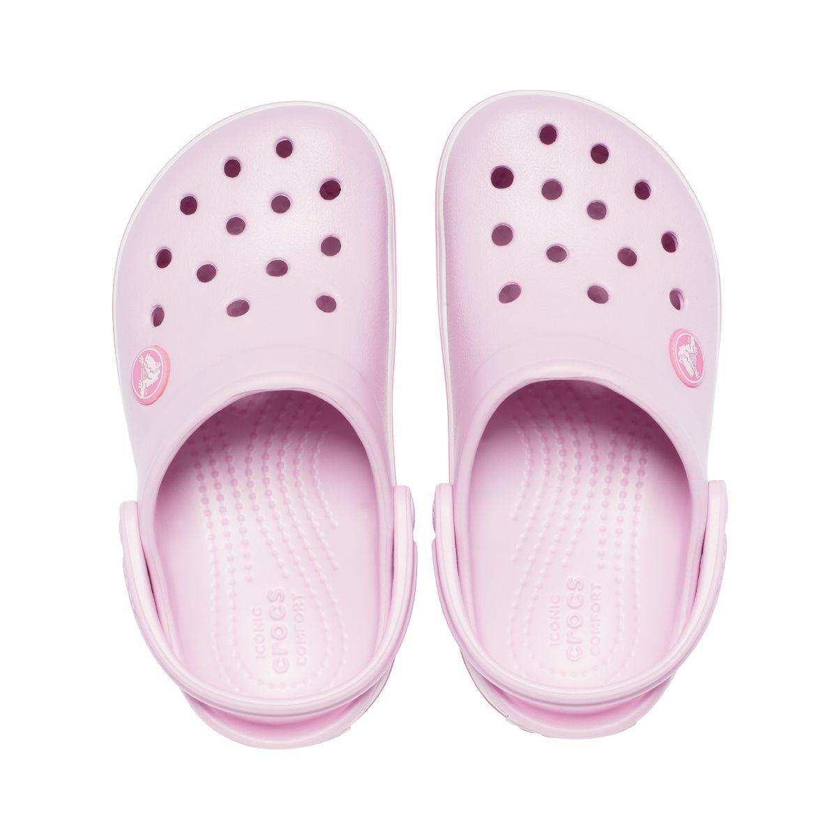 Zueco Crocs Crocband Niños TD Pinks-5