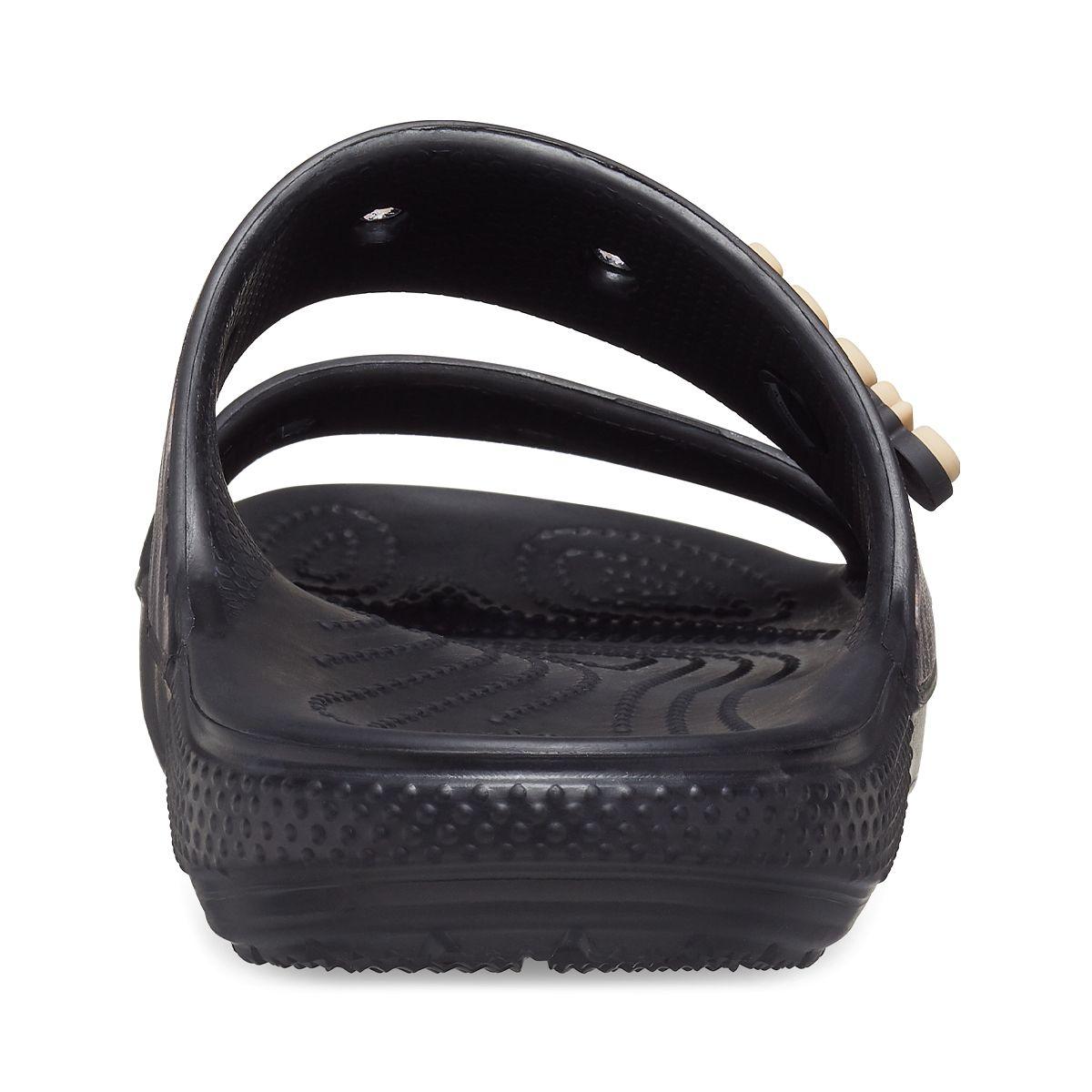 Sandalia Crocs Classic Bleach Dye Unisex Black-4