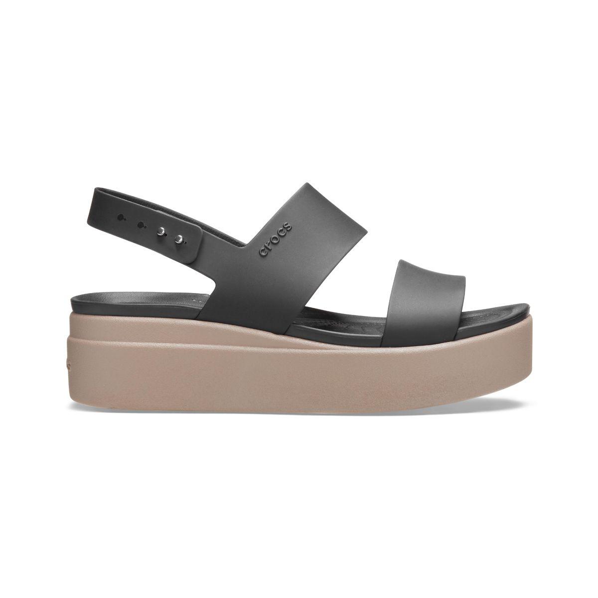 Sandalias Mujer Crocs Cs Brooklyn Low Wedge W Black-1