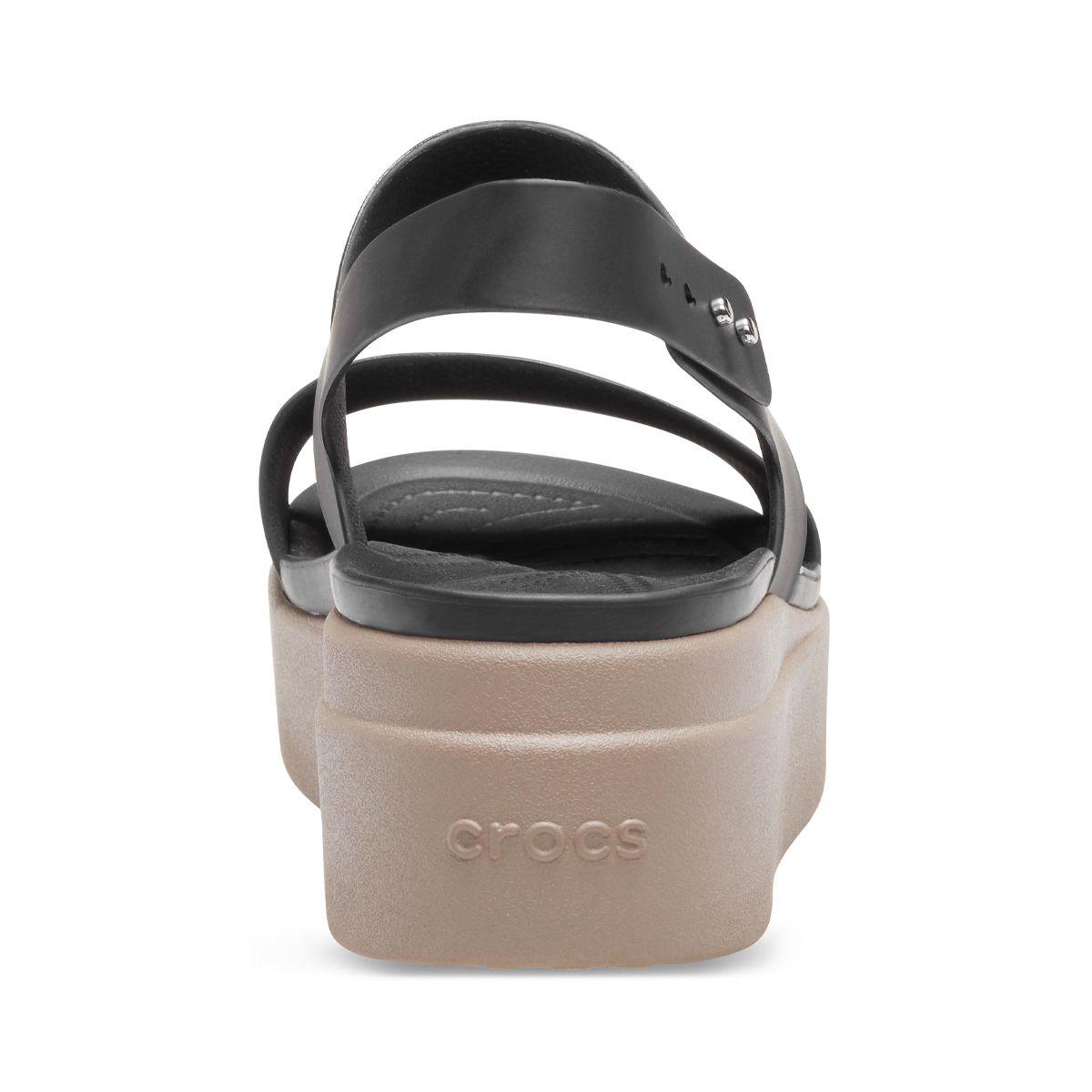 Sandalias Mujer Crocs Cs Brooklyn Low Wedge W Black-4