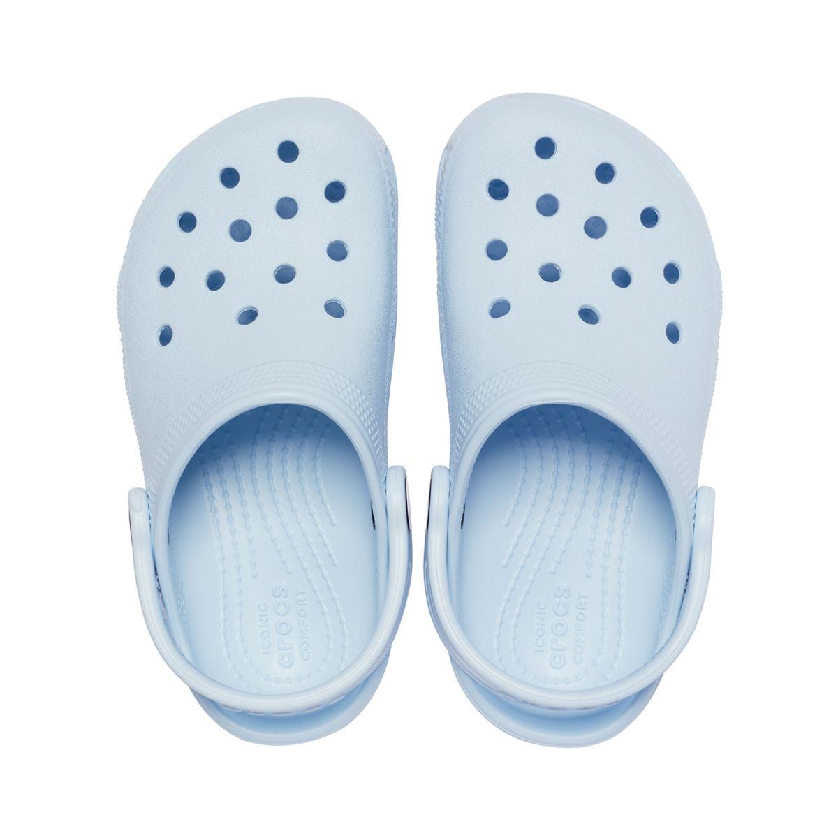 Zueco Crocs Classic Niño  Blue Clear-5