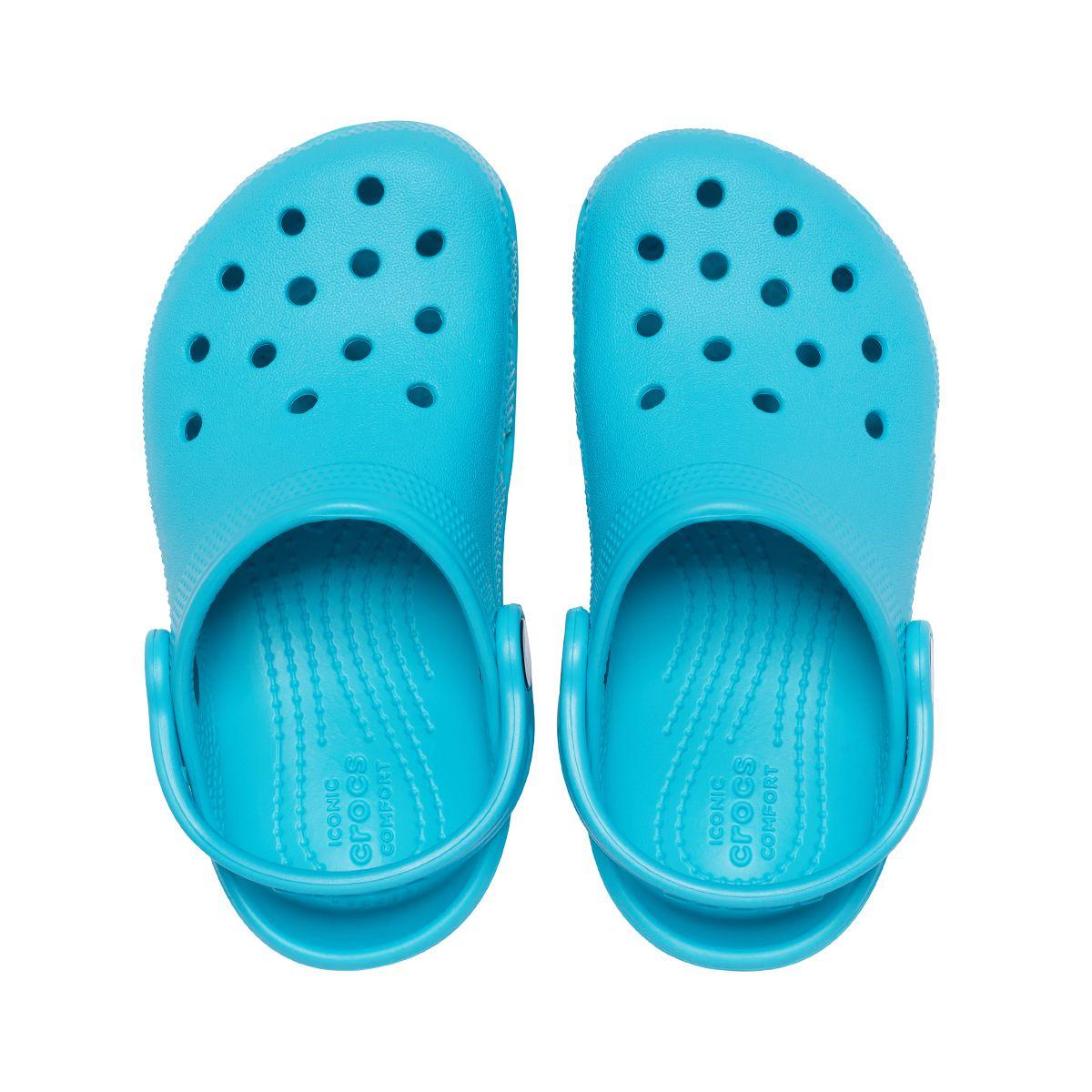 Zueco Crocs Classic Niño Digital Aqua-5