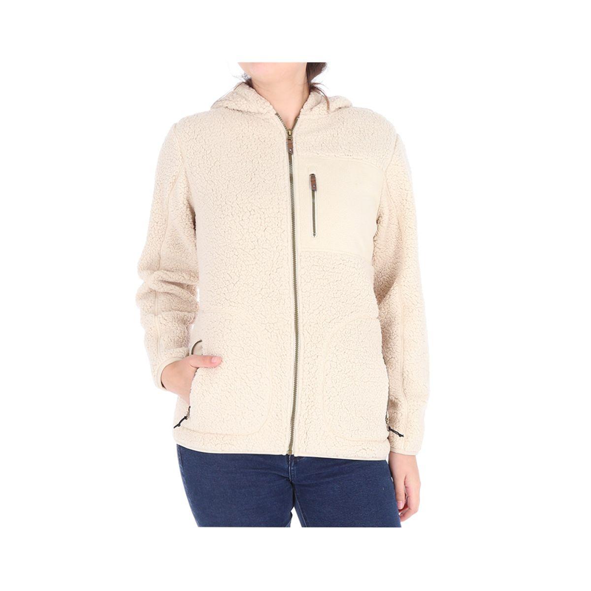 Polerón Shaggy Mujer Liso CP Beige-0