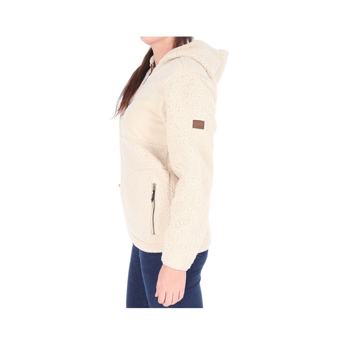 Polerón Shaggy Mujer Liso CP Beige-1