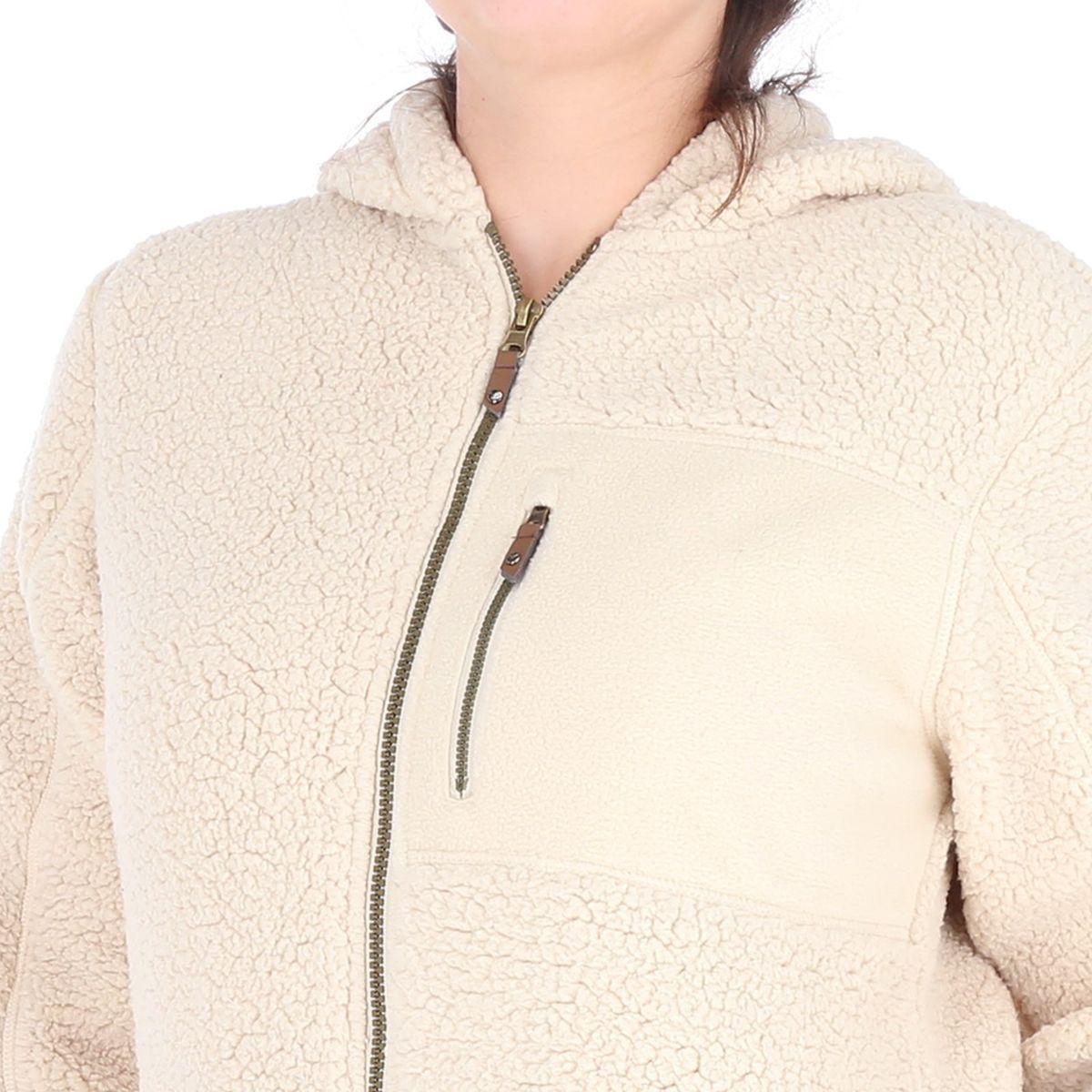 Polerón Shaggy Mujer Liso CP Beige-3