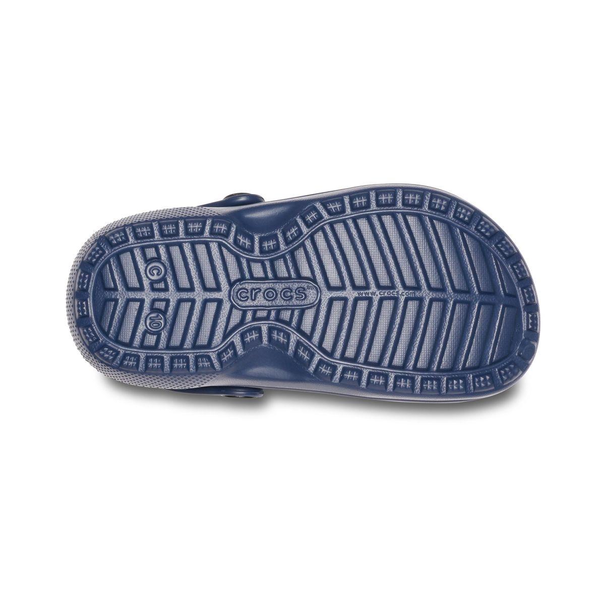 Zueco Crocs Classic Lined Niño Navy/Charcoal-3