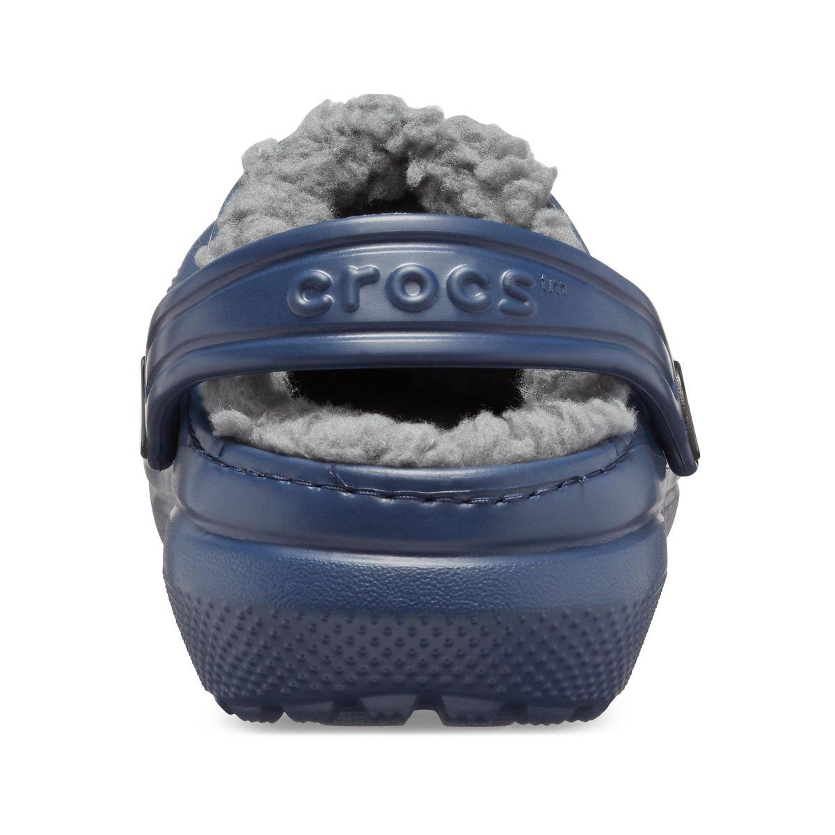 Zueco Crocs Classic Lined Niño Navy/Charcoal-4