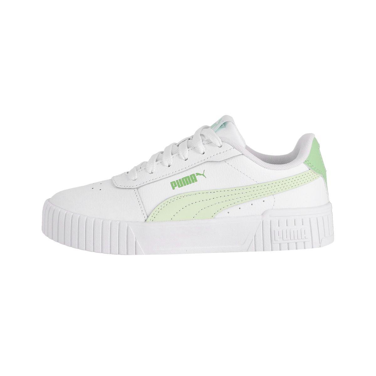 Zapatilla Puma Carina 2.0 Mujer Blancas/Verdes-0