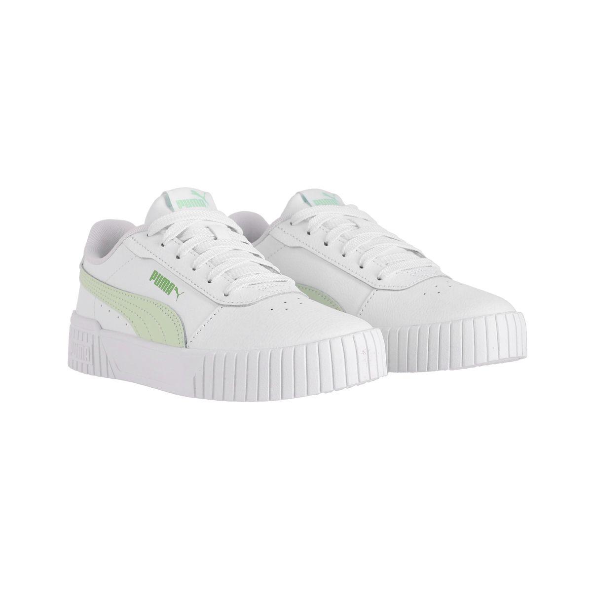 Zapatilla Puma Carina 2.0 Mujer Blancas/Verdes-2