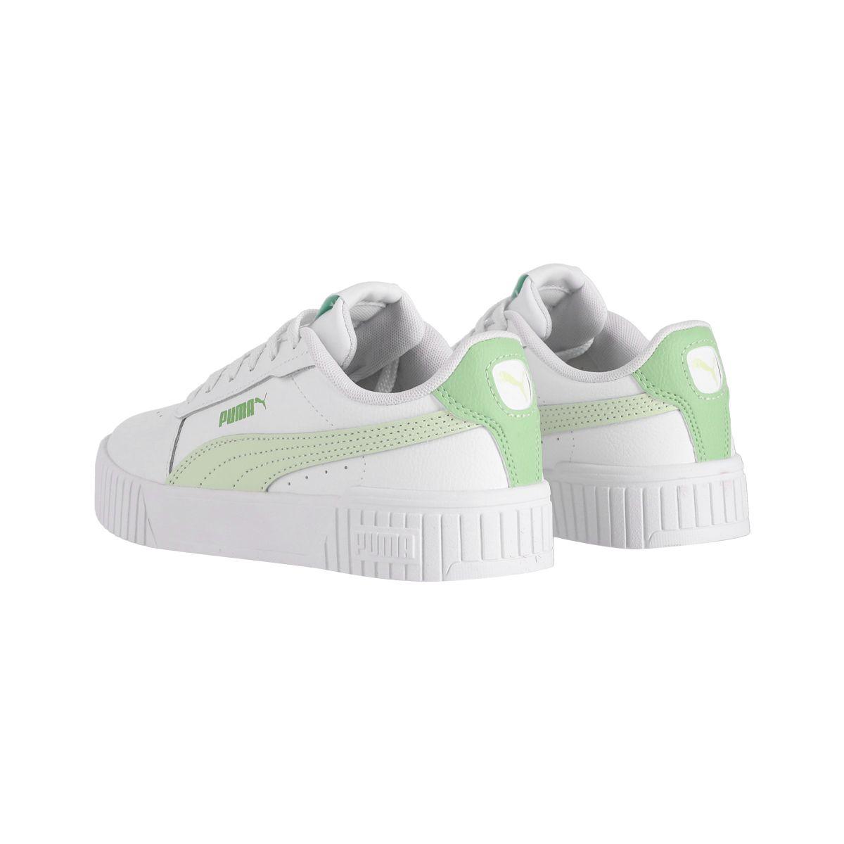 Zapatilla Puma Carina 2.0 Mujer Blancas/Verdes-3