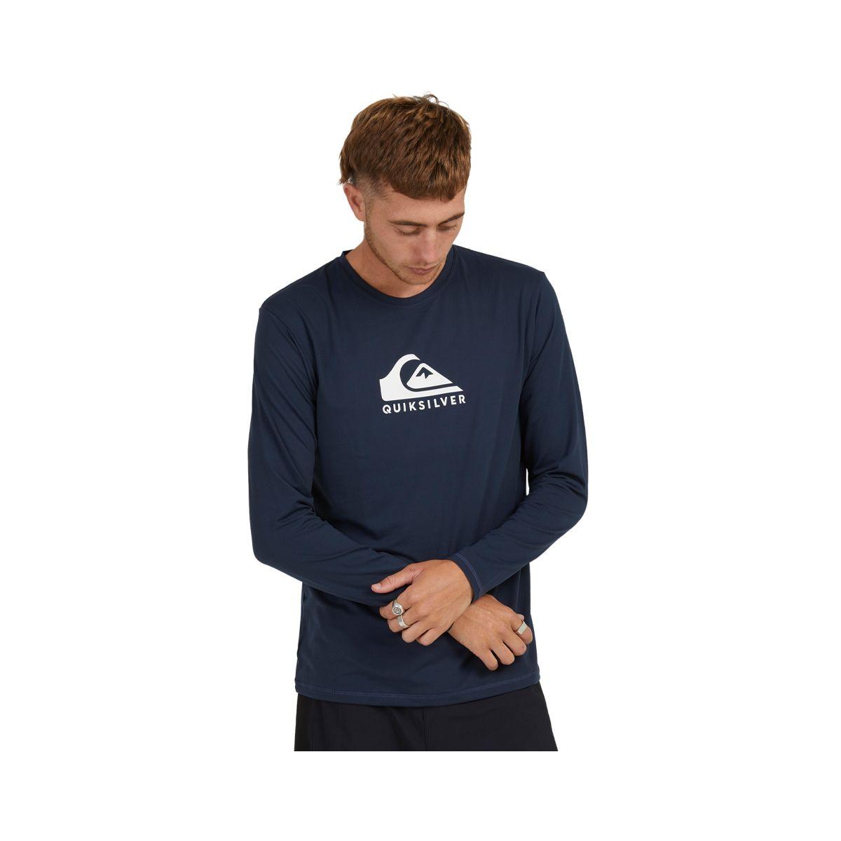 Rashguard Quiksilver Solid Streak Hombre Navy Blazer-0