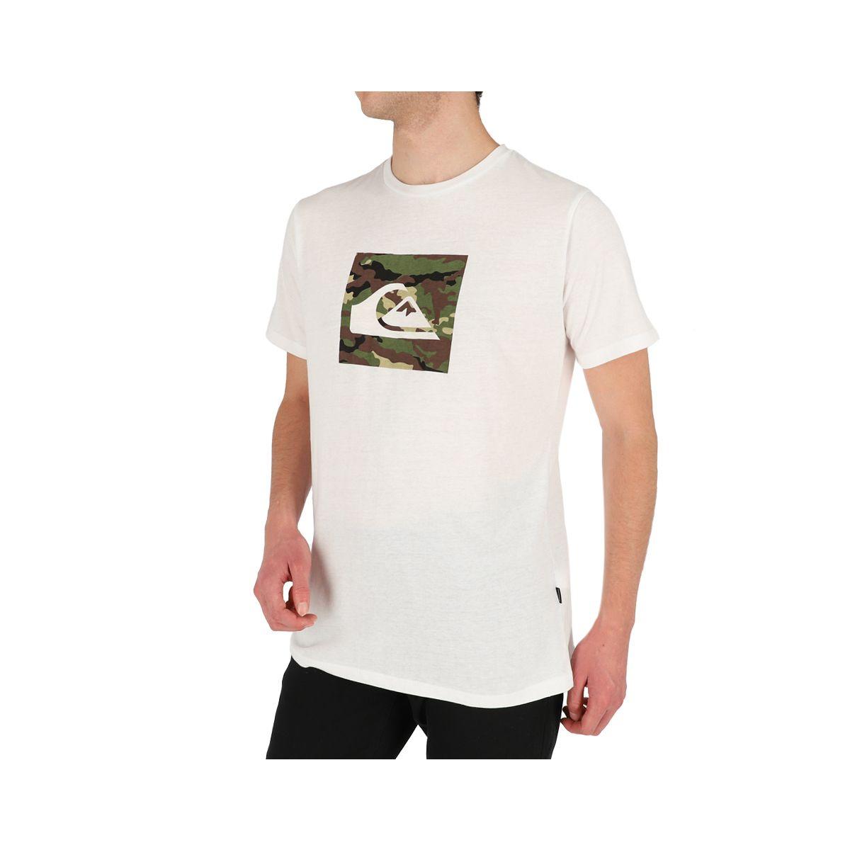Polera Quiksilver Camo logo Hombre White-1