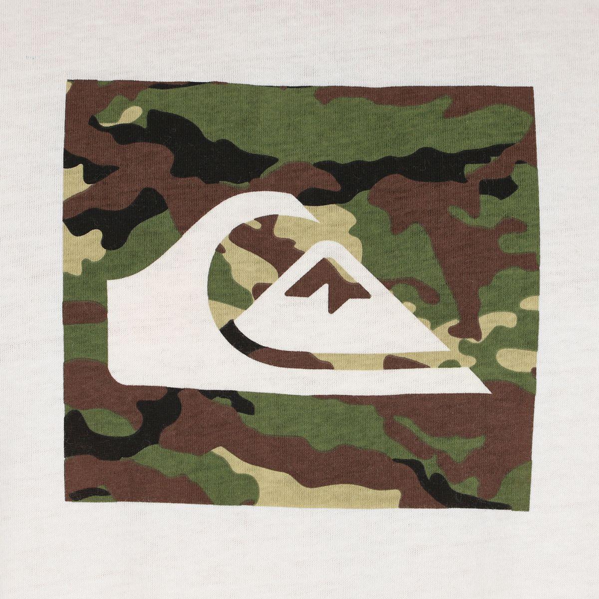 Polera Quiksilver Camo logo Hombre White-3