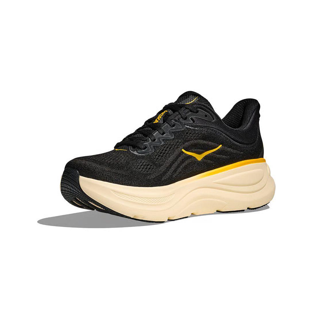 Zapatillas Hoka Bondi 9 Hombre Carbon Black / Yellow Gold-2