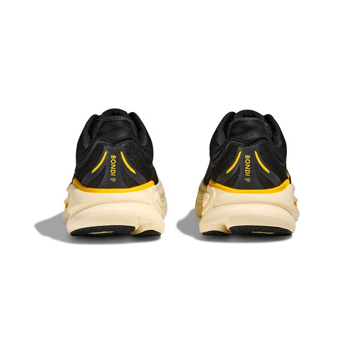 Zapatillas Hoka Bondi 9 Hombre Carbon Black / Yellow Gold-4