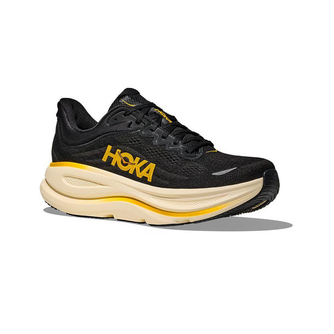 Zapatillas Hoka Bondi 9 Hombre Carbon Black / Yellow Gold-5