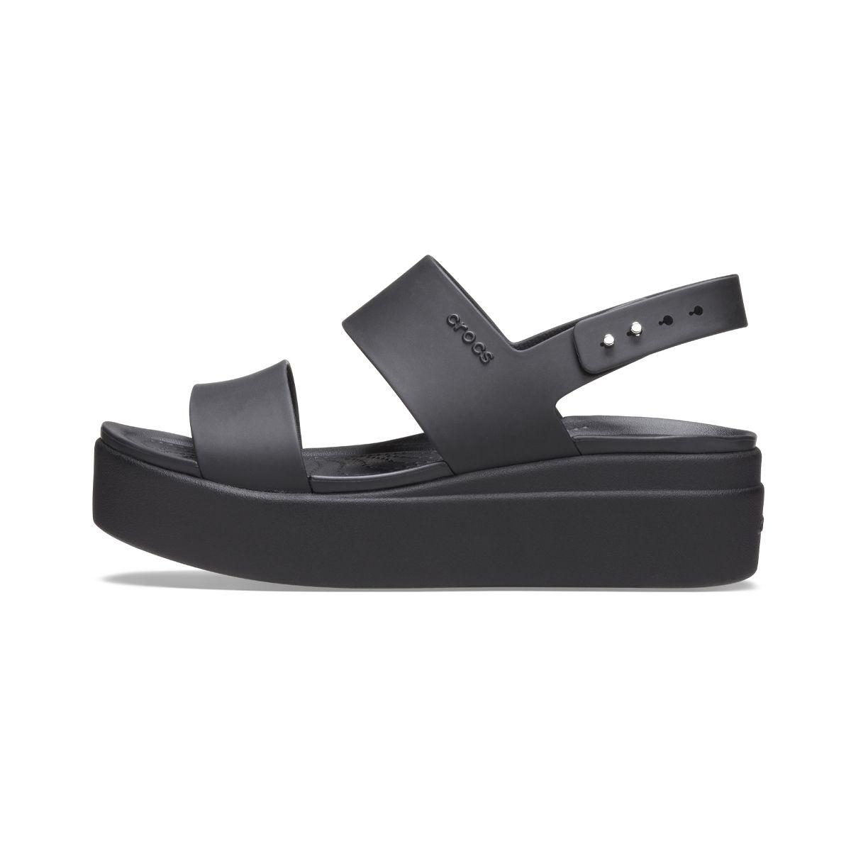 Sandalia Crocs Brooklyn Low Wedge W Mujer Black/Black-2