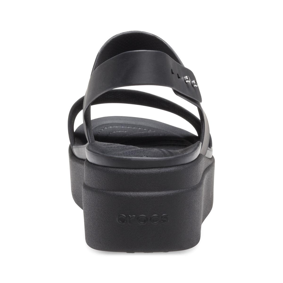 Sandalia Crocs Brooklyn Low Wedge W Mujer Black/Black-3