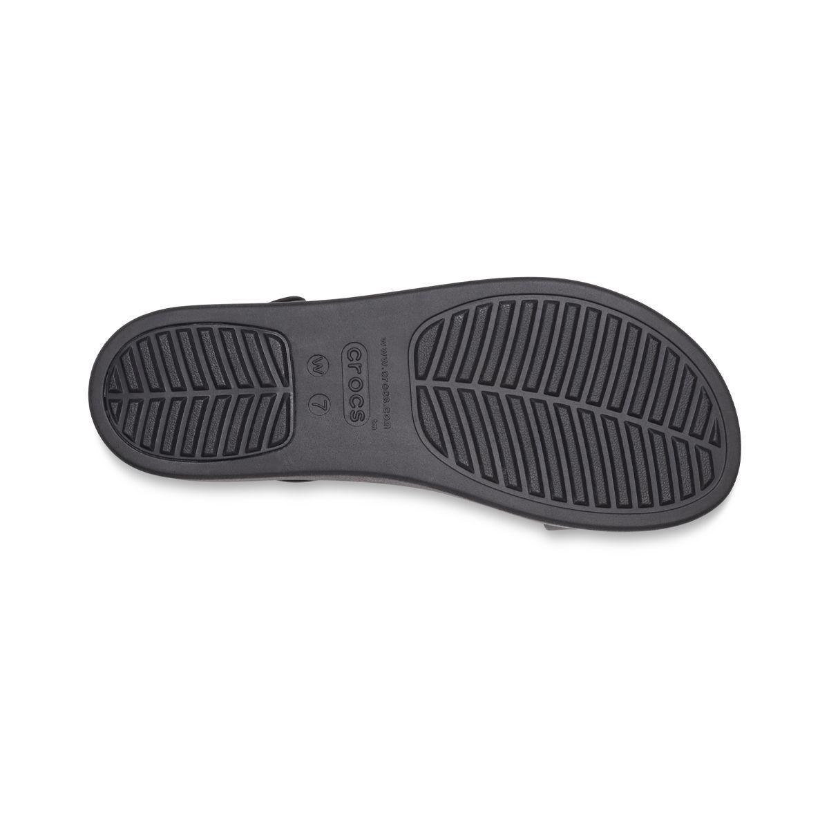 Sandalia Crocs Brooklyn Low Wedge W Mujer Black/Black-4